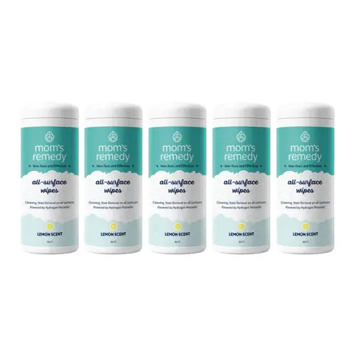 MomRemedy Hydrogen Peroxide All-Surface Cleaner and Stain Remover Wipes, Lemon, 30-count, 5-pack | Costco