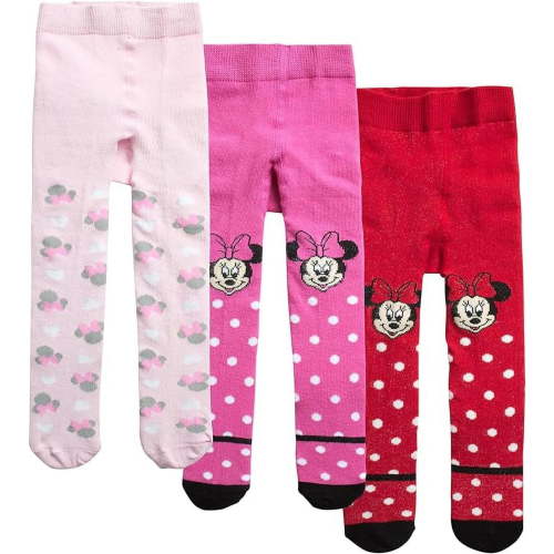 Disney Baby Girls' Minnie Mouse Leggings Tights - Stockings Pantyhose for Newborns/Infants (0-24M)