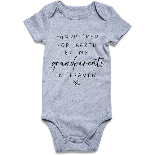 UNICOMIDEA Baby Boys Girls Romper Letter Printed Newborn Outfit Short Sleeve Bodysuits 0-12 Months