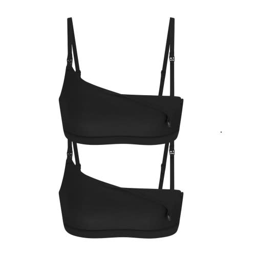FITS EVERYBODY MATERNITY NURSING SCOOP BRALETTE 2-PACK | ONYX | SKIMS