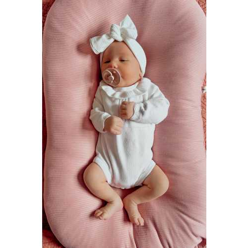 Pink Ribbed Girl Snuggle Me Cover - Slip on Cover Baby Lounger - Cover for Snuggle Me Lounger - Nest Cover - Baby Girl Lounger Cover