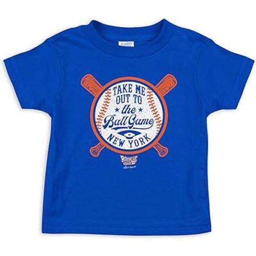 Amazon.com: Take Me Out to The Ball Game Baby Apparel for New York Baseball Fans (NB-7T) (Royal Toddler Tee, 7T) : Sports & Outdoors