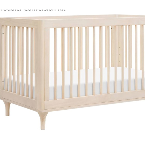 Washed natural color - Lolly 3-in-1 Convertible Crib with Toddler Bed Conversion Kit