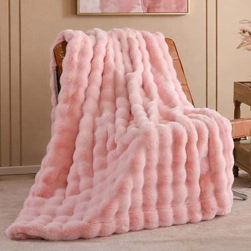 Faux Fur Throw Blanket for Hospital