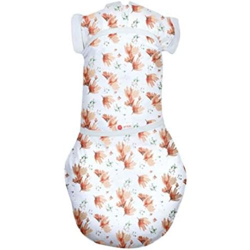 embé 2-Way Transition Swaddle, 12-18 lbs, Arms & Legs In Or Out, Warm Up & Cool Down 100% Cotton, 3-6 Months