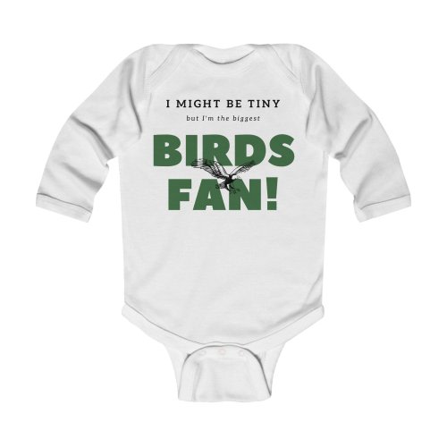 Baby Eagles Fan Onesie Philadelphia Birds Infant Long Sleeve Bodysuit