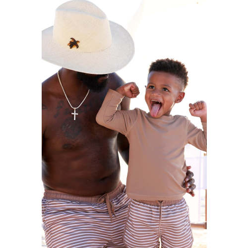 Boy's Swim Trunks | Sandy Stripes