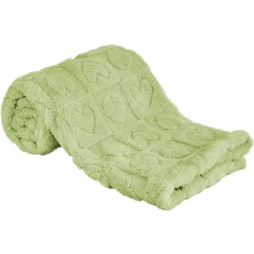 Yurhap Fleece Baby Blanket Heart Checkered Blanket, Ultra Soft Cozy Baby Blankets for Boys Girls, Fluffy Infant Toddler Newborn Receiving Blankets for Crib Stroller 30”×40” (Green)