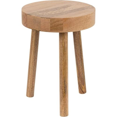 Bloomingville Round Mango Wood Stool, Natural