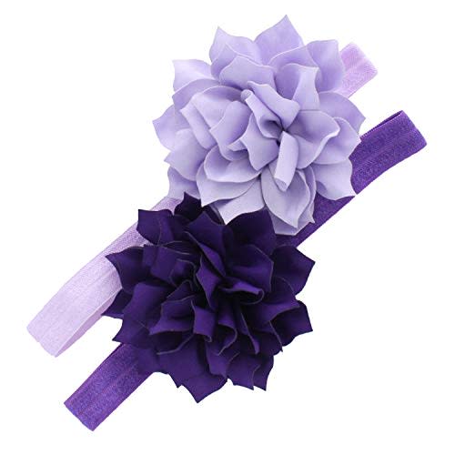 My Lello Petal Flower Headbands Baby - Girls - Toddler Stretchy Elastic Pair