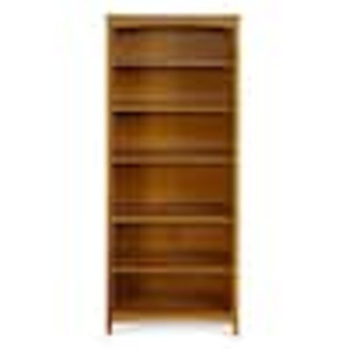 Camaflexi Shaker Style 72 in. Cherry Wood 6-shelf Standard Bookcase with Adjustable Shelves SHK345