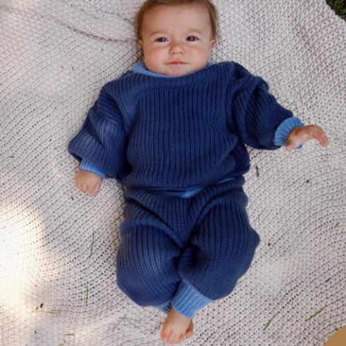 Elliot Knit Set in Bijou Blue – Winnie + Crew