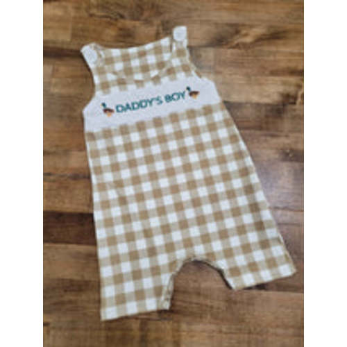 Daddy's Little Duckling Boy Romper - DLM Leather