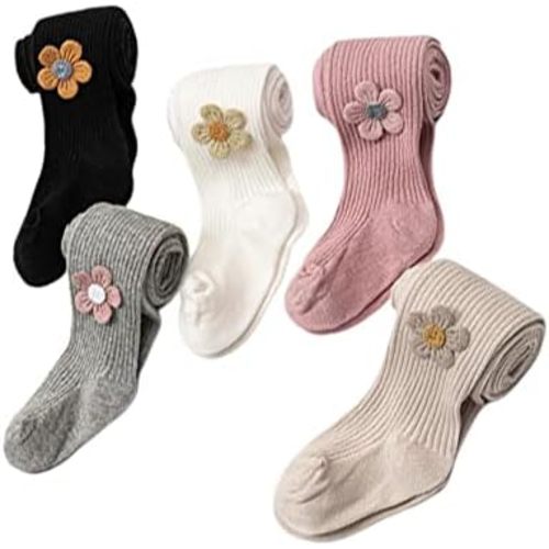 Baby Toddler Girl's Tights Cable Knit Mesh Leggings Little Girl Seamless Stockings Bows Cotton Pantyhose