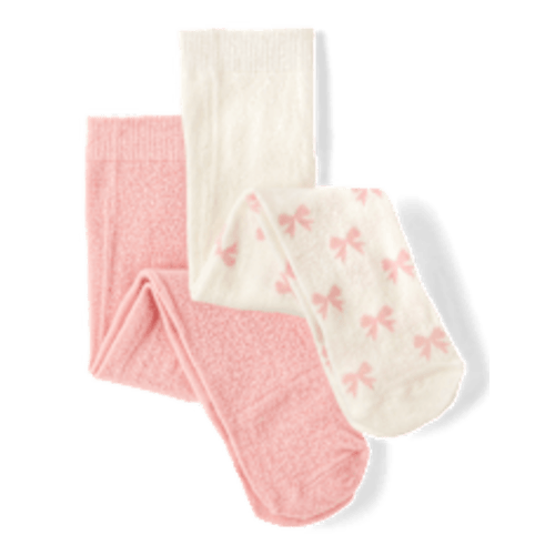 Baby Girls Bow Tights 2-Pack - PINK | The Children's Place