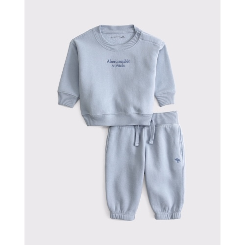 baby essential logo crew sweatshirt set