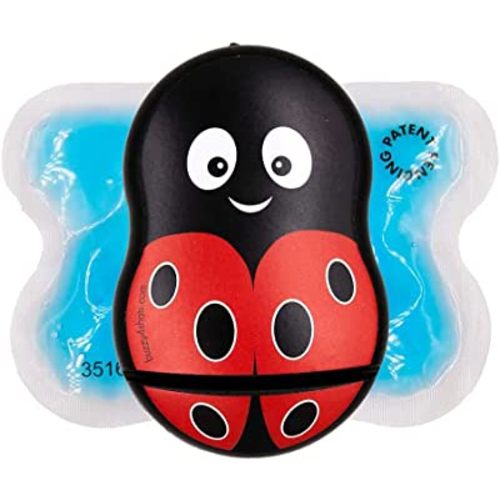 Buzzy - Personal Vibrating Ice Pack - Sharp Pain Relief - As Seen On Shark Tank - Pain Relief for Shots, IVF, Insulin, Vaccines - at Home First Aid - Solution to Reduce Needle Pain & Fear - LadyBuzz