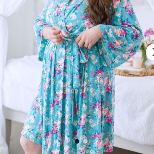 Women's Maternity Robe - Fancy Me Floral