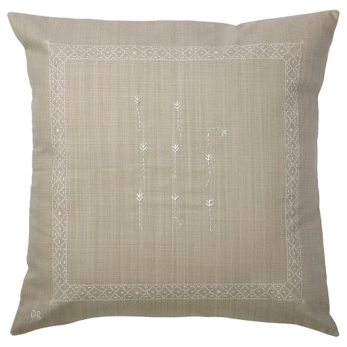 ÅKERNEJLIKA Cushion cover - beige/flower 20x20 "