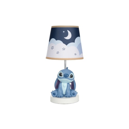 Disney Stitch Hand-Painted 3D Sculpted Nursery Lamp and Shade