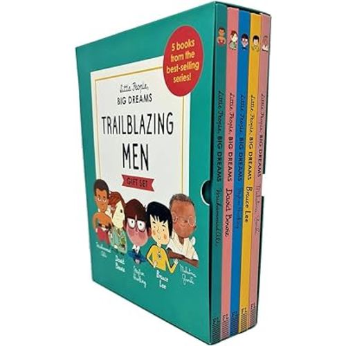 Little People, Big Dreams Trailblazing Men 5 Books Collection Box Gift Set (Muhammad Ali, David Bowie, Stephen Hawking, Bruce Lee & Mahatma Gandhi)