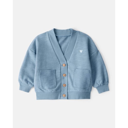 Carter's® | Heart Cotton Long-Sleeve Cardigan Sweater