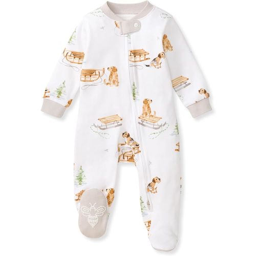Burt's Bees Baby Boys' Organic Cotton, Sleep and Play Footed Pajamas