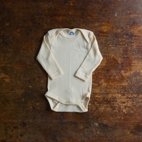 Merino Wool/Cotton Onesie - Natural