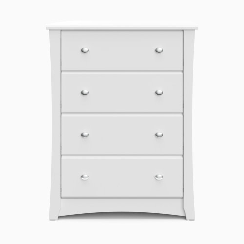 Storkcraft Crescent 4 Drawer Chest - White
