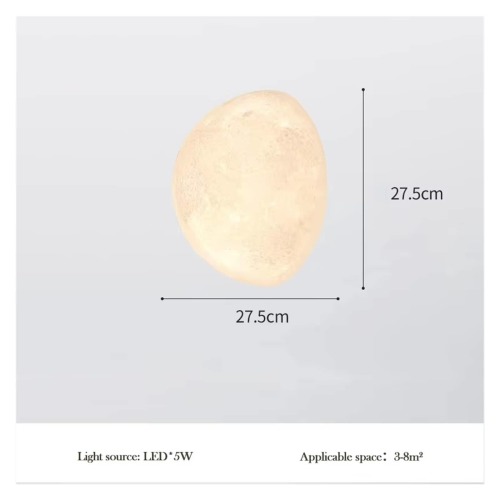 Semicircular Moon Wall Light - 11.8 in