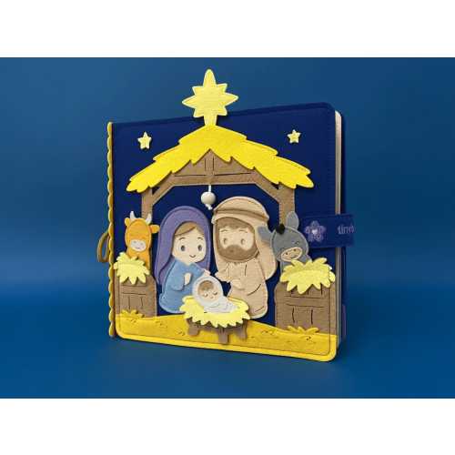 Nativity Handmade Bible Quiet Book Felt Storybook Toddler Busy Book Baptism Gift Montessori Toy Christian Sunday School Church Kids