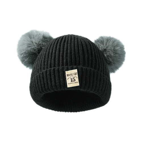Fgnfyis Winter Hat Baby Knitted Hats Doll for Boys Winter Baby Girls Cap Warm Kids Baby Care Black One Size - Walmart.ca