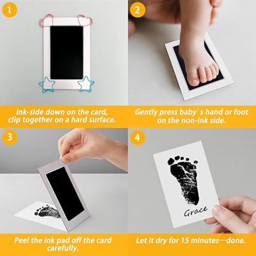 4-Pack Baby Inkless Hand and Footprint Kit