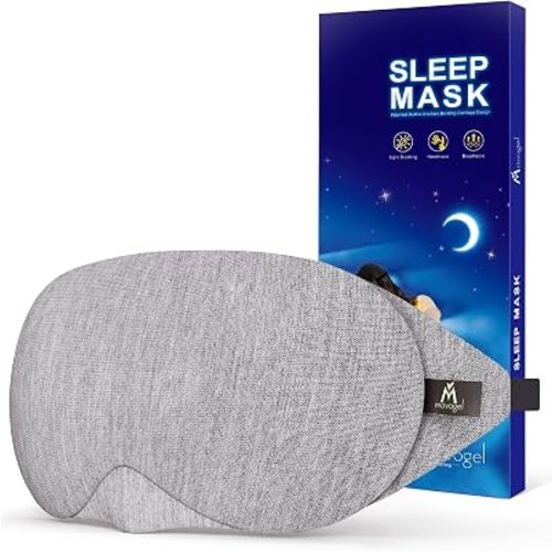 Mavogel Cotton Sleep Eye Mask, Light Blocking with Adjustable Nose Bridge