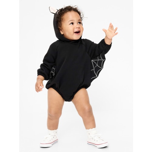 Hooded Critter Fleece One-Piece Romper for Baby