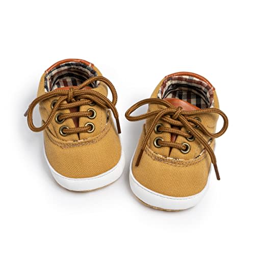 Infant Baby Boys Girls Canvas Sneaker Toddler Slip On Anti Skid Newborn First Walkers Candy Shoes for 0-18 Months