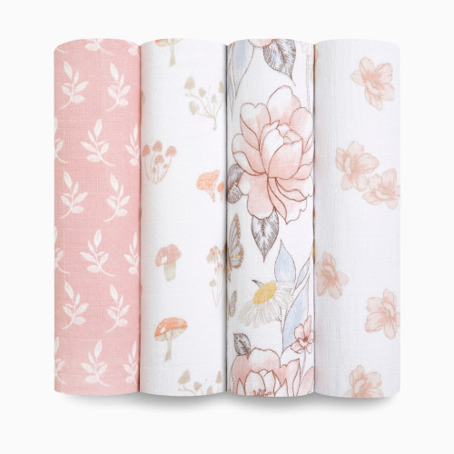 Aden + Anais Cotton Muslin Swaddle 4-Pack - Earthly