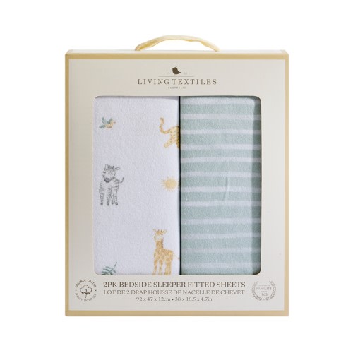 Living Textiles Bedside Sleeper Fitted Sheet Roam & Roar