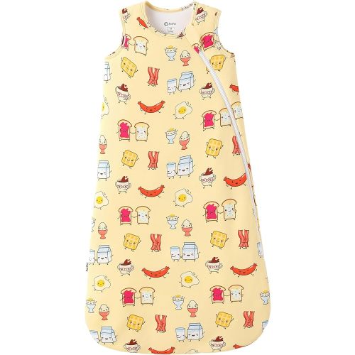 PATPAT Bamboo Viscose Baby Wearable Blanket (Sleep Sack Style), 0.5 TOG/1.0 TOG, Breathable & Soft, 2-Way Zipper, 0-24 Months