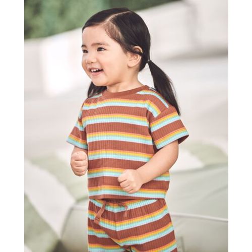 Baby Ribbed T-Shirt & Shorts Set