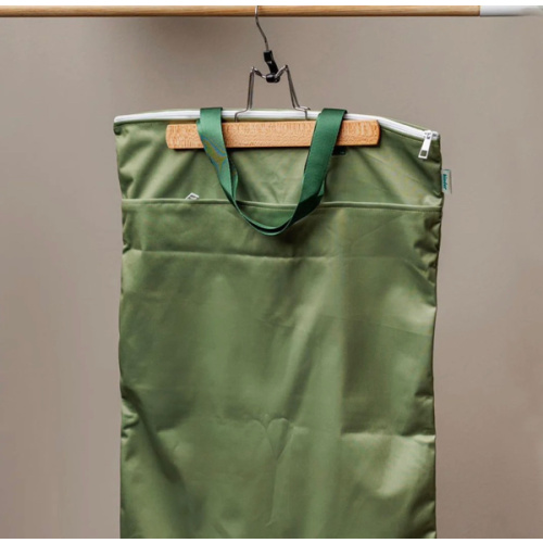 Large Zipper Hanging Wet Bag, Laundry Bag with Handles