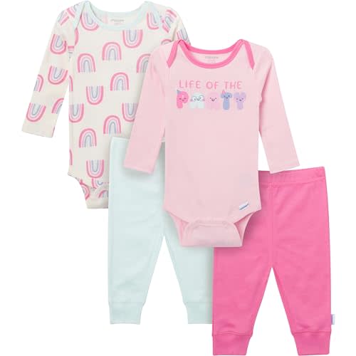Onesies Brand Baby Boys & Girls 4 Piece Bodysuits and Pants