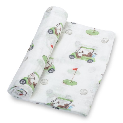 Golf A Round Baby Muslin Swaddle Blanket - Baby Shower Gifts – Magnolia Baby