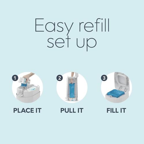 Diaper Genie Easy Roll Carton Refill (2-pack)| 30 Bags | Holds 1410 Newborn Diapers | Odor Control | Fits Signature & Platinum Pails