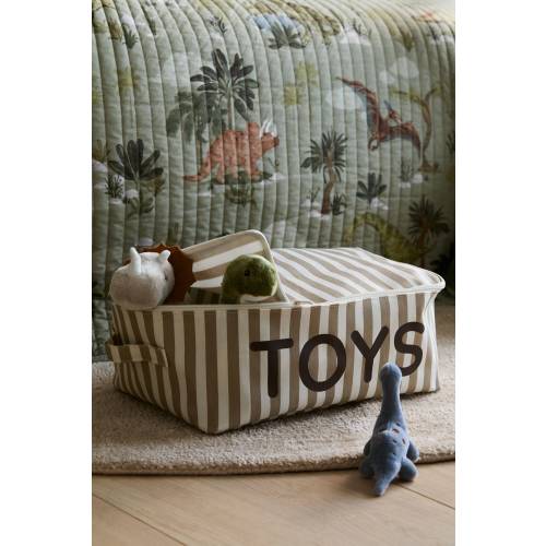 TOY STORAGE BASKET WITH LID