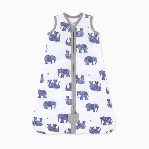 Quilted Beekeeper Organic Cotton Wearable Blanket - Wandering Elephants
