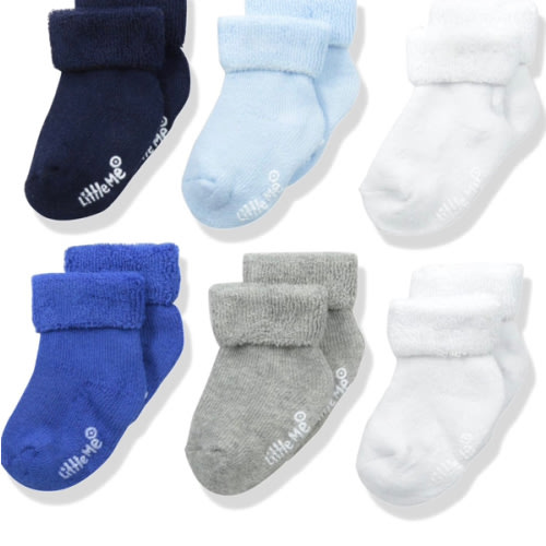 Little Me baby-boys Baby Boys' 6 Pack Socks