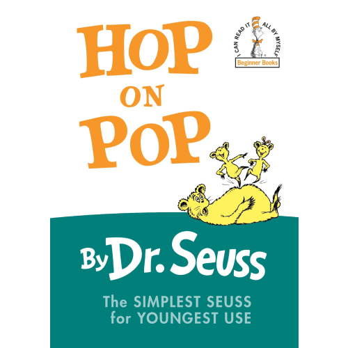 Dr. Seuss, Children's Book, Hop on Pop, Large Print Hardcover