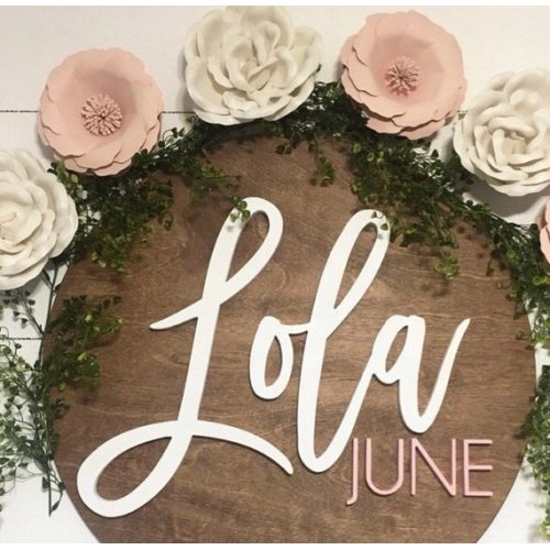 Wooden Nursery Sign
