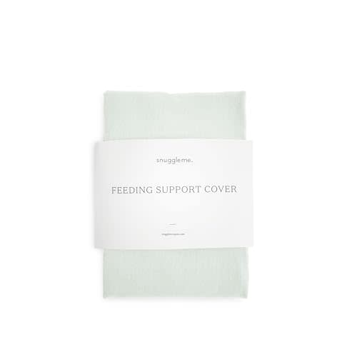 Snuggle Me Organic Nursing Pillow Cover, 100% Organic Cotton - Sage | Machine Washable Breastfeeding Support Cover, Slipcover for Baby Girls Boys Newborn